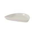 Tuxton Vitrified China Half Moon Dish Eggshell - 7 in. - 2 Dozen BEZ-0702